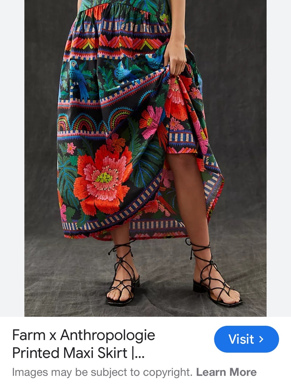 FARM Rio Maxi Skirt - Picture 2 of 7